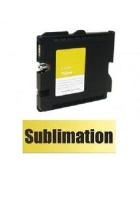 Druckerpatrone kompatibel mit Ricoh GC-41 yellow gelb mit Sublimationstinte