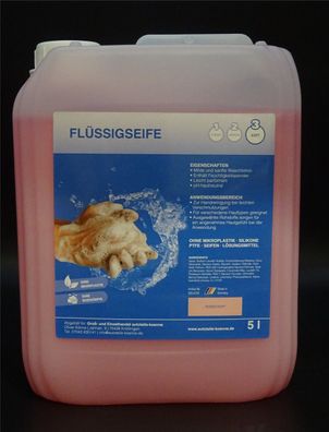 5Liter Flüssigseife Handseife Seife Cremeseife Rose Duft