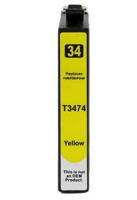 Druckerpatrone T3474, T34 XL Yellow Gelb kompatibel mit Epson WF-3720 WF-3725