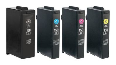 Druckerpatronen kompatibel mit Lexmark 150, 150XL black, cyan, magenta, yellow