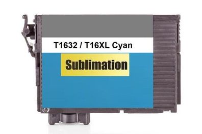 Sublimationstinte T16 XL cyan für Epson WF-2010 2110 2510 2520 2530 2540