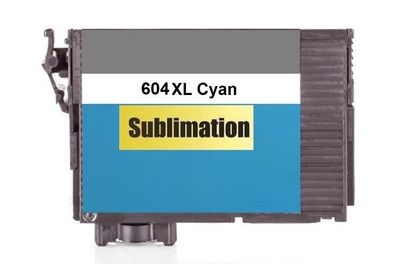 Sublimationstinte 604 XL cyan für Epson WorkForce WF-2910 2930 2935 2950