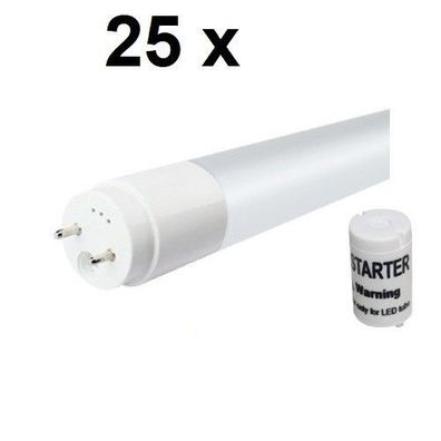 25 x 18 Watt LED-Röhre T8 / G13 120 cm, Kaltweiß, 2430 Lumen = 36 Watt Neonröhre