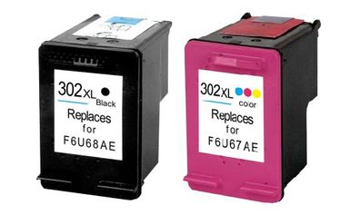 Druckerpatronen Set kompatibel mit HP 302 XL Black & Color - 2 XL Patronen