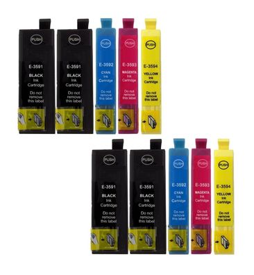 10 Druckerpatronen T35 XL f. Epson Pro WF-4720 WF-4725 WF-4730 WF-4735 WF-4740