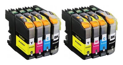 8 kompatible Patronen LC-223 für Brother MFC-J480 MFC-J5320 MFC-J5620
