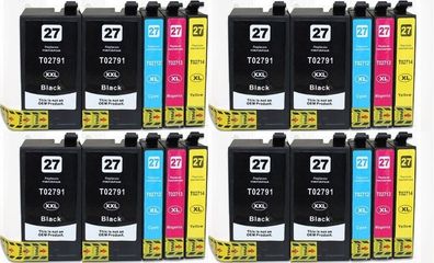 Druckerpatronen T27 XL kompatibel mit Epson WF-7210 WF-7610 WF-7615 WF-7620