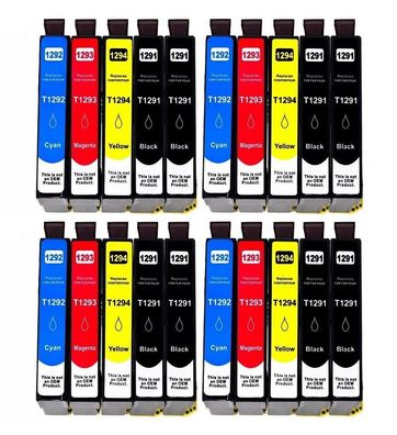 Druckerpatronen T1291-4 kompatibel mit Epson B42 BX305 BX320 BX525 BX535 BX625