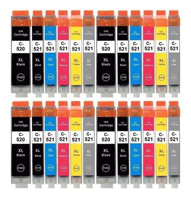 Druckerpatronen PGI-520 CLI-521 kompatibel mit Canon MP540 MP550 MP560 MP620