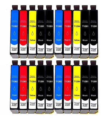 Druckerpatronen T1281-4 kompatibel mit Epson Stylus SX125 SX130 SX230 SX235