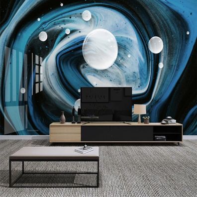 Luxus 3D Sternenhimmel Wandkunst - Kreativer blauer Sci Fi Look für elegant 10270