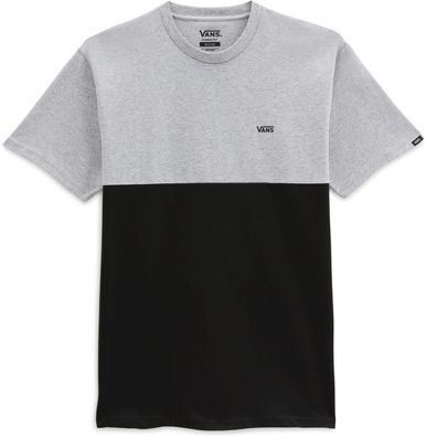 Vans Herren T-Shirt Colorblock Tee Athletic Heather-Black
