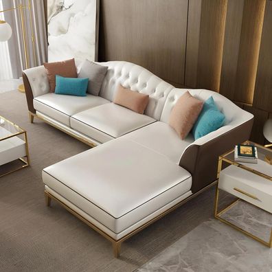 Ecksofa Polster Garnitur Wohnlandschaft L Form Designer Sofa Couch Ecksofa Neu