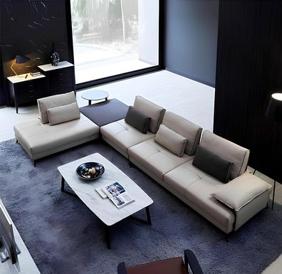Design Sofa Ecksofa Couch Polster Eckgarnitur Couchen Leder Wohnlandschaft Neu