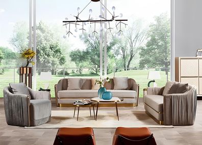 Garnitur Couch Polster Textil Sofa Couchen Polster Sitz Garnituren 321 Designer