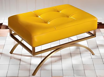 Hocker Polsterhocker Fuß Ablage Möbel Wohnen Sitzbänke Sitz Textil Neu Designer