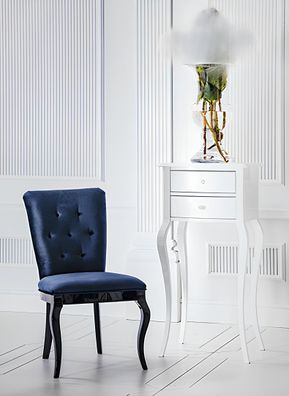 Stuhl Sessel Lehn Sitz Polster Designer Stühle Chesterfield Textil Hochglanz Neu