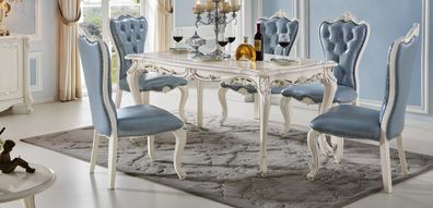 Garnitur Esszimmer Stuhl Set 6X Stühle Gruppe Sessel Luxus Möbel Sitzgarnitur