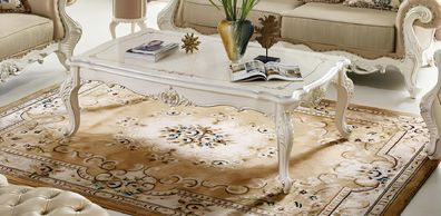 Couchtisch Tisch Echtholz Wohnzimmertisch Holz Tische Beistell Sofa Barock