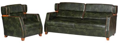 Sofa Sofagarnitur Sitzensemble Set Couch Sitzkombination 2 + 1 Couch Polstergruppe