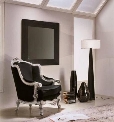 Klassischer Design Sessel Luxus Design Möbel Textil Wohnzimmer Wohnzimmer neu