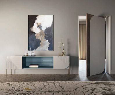 Sideboard Holz Möbel Wohnzimmer Sideboards Ablage Konsole Design Bizzotto Neu