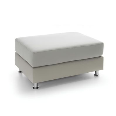 XXL Club Fußhocker Club Lounge Hocker Leder Textil Ottoman Designer Pufa Neu