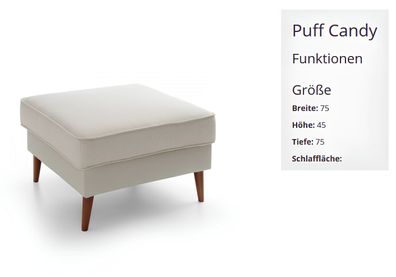 XXL Club Fußhocker Lounge Hocker Ottomane Pufa Leder Textil Ottoman Designer Neu