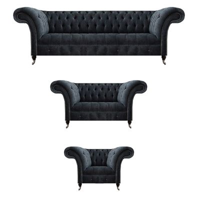 Polstermöbel Luxuriöse Design Sofas Komplett 3tlg Wohnzimmer Sofagarnitur