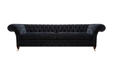 Luxuriöser Chesterfield Polster Zweisitzer Designer Stoffcouchen Möbel