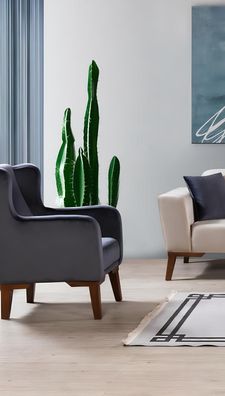 Sessel Luxus Polster Designer Textil 1 Sitzer Polster Sitz 1er Einsitzer Möbel