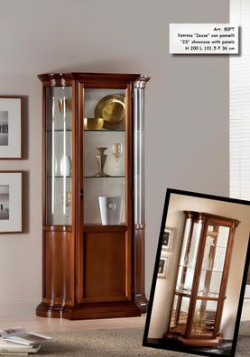 Vitrine Glasschrank Braun Luxus Italienische Möbel Vitrinen Schränke Wohnzimmer