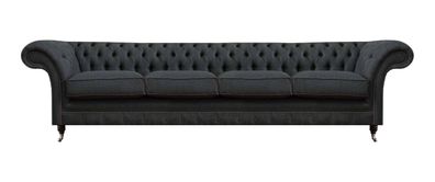 Exklusiver Chesterfield Wohnzimmer Vierisitzer Moderne 4-Sitzer Couch