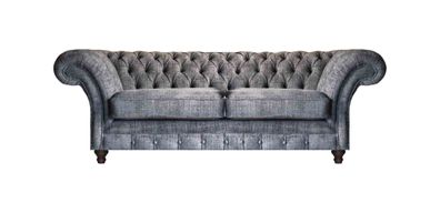 Luxuriöser Chesterfield Zweisitzer Designer Sofas Wohnzimmer Edle Couch