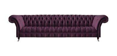 Luxuriöse Lila Chesterfield Couch Moderner Viersitzer Wohnzimmer Möbel