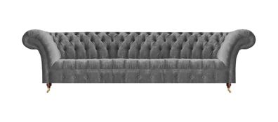 Designer Chesterfield Sitzcouch Wohnzimmer Polstermöbel Edle Stoffsofas
