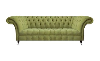 Chesterfield Hellgrünes Sofa Moderner Wohnzimmer Dreisitzer Luxus Möbel