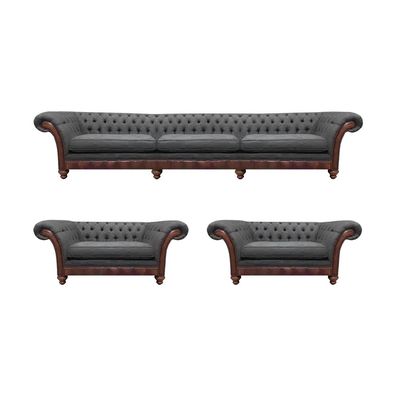 Sofa Couch Polster Garnitur Sofagarnitur Moderne Couchen 3tlg Chesterfield