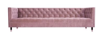 Wohnzimmer Textil Viersitzer Sofa Couch Chesterfield Polstermöbel Einrichtung