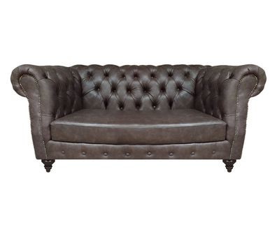 Sofa Zweisitzer Couch Wohnzimmer Polstermöbel Design Einrichtung Chesterfield