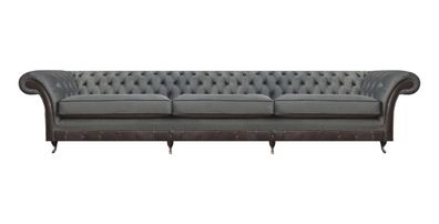 Dreisitzer Sofa Couch Designer Einrichtung Wohnzimmer Polstersitz Chesterfield