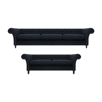 Chesterfield Sofas Chesterfield Sofa Dreisitze mit Zweisitzer Couch Wohnzimmer