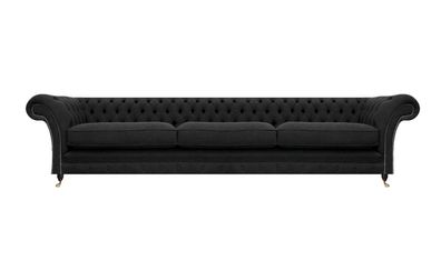 Sofa Dreisitze Couch Polstermöbel Wohnzimmer Designer Einrichtung Chesterfield