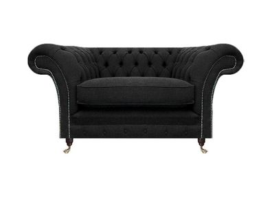 Sessel Neu Schwarz Chesterfield Designer Wohnzimmer Polstersessel Einrichtung
