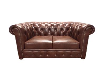 Möbel Polstermöbel Wohnzimmer Sofa Zweisitzer Couch Einrichtung Chesterfield