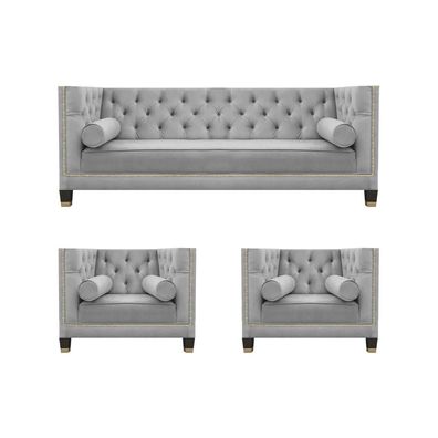 Designer Garnitur Modern Möbel Chesterfield Sofagarnitur 3tlg Wohnzimmer