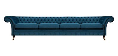 Wohnzimmer Chesterfield Einrichtung Polstermöbel Sofa Couch Viersitzer Neu