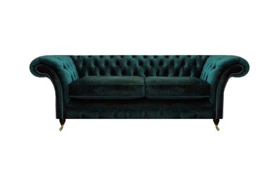 Luxus Sofa Zweisitzer Textil Couch Chesterfield Polstersitz Wohnzimmer