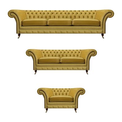 Chesterfield Sofas Set Luxus Komplett Wohnzimmer Polstermöbel Einrichtung