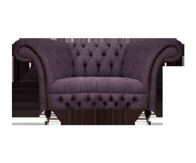 Chesterfield Sessel Polstermöbel Wohnzimmer Polstersitz Luxus Stoff Neu